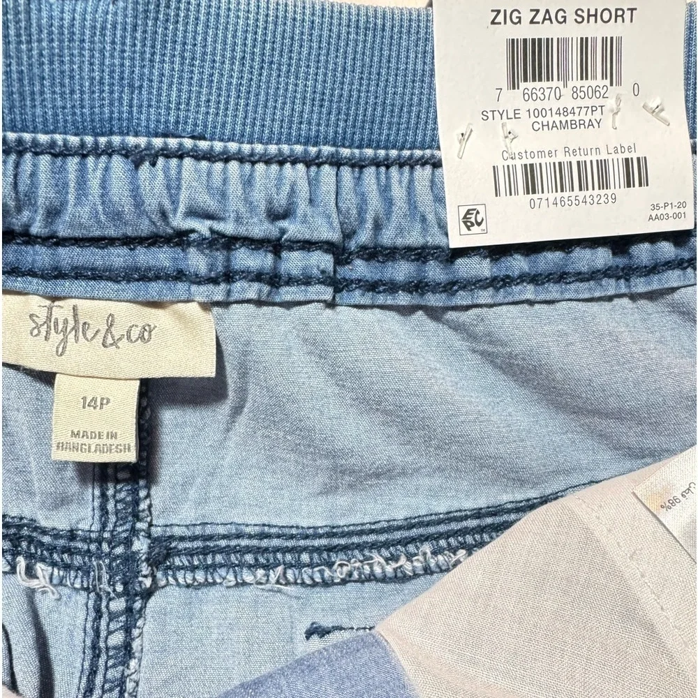 Style & Co Zigzag Stitch Shorts 14P